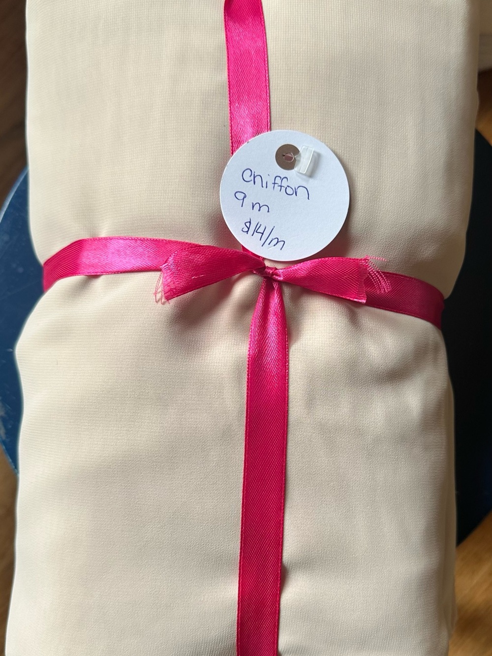 Cream Chiffon Fabric Bundle - Lightweight Draping Material